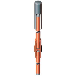 WJ Furse Earth Rod Copper 9.52mm Diameter 1.2m Length 3/8 in Thread Size 7TCA083120R0011 RB005