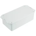 RS PRO Flanged Grey Grey Lid ABS Enclosure IP54 31.5 mm x 135.8 mm x 64.6 mm IP54