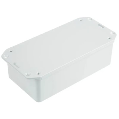 RS PRO Flanged Grey Grey Lid ABS Enclosure IP54 31.5 mm x 135.8 mm x 64.6 mm IP54