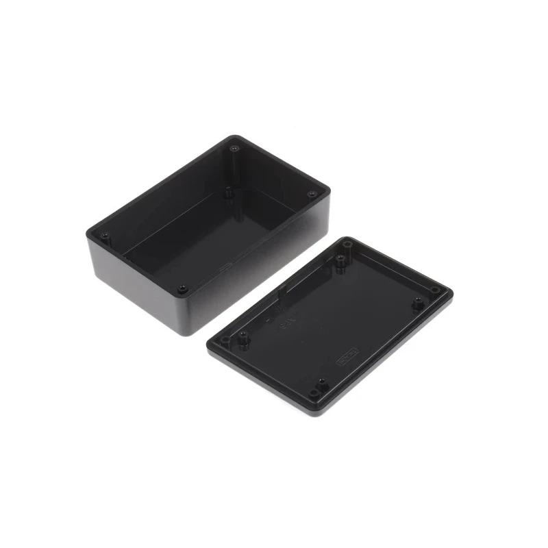 RS PRO Black Black Lid ABS Enclosure IP40, 35 mm x 105 mm x 70 mm 153-3696