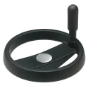 Elesa Black Polypropylene Revolving Spoked Hand Wheel, 99 mm Diameter 79161-R
