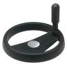 Elesa Black Polypropylene Revolving Spoked Hand Wheel, 99 mm Diameter 79161-R
