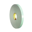 3M White Double Sided Polyurethane Foam Tape 19mm Width, 66m Length, 0.8mm Thickness, Acrylic Adhesive 3M 4032 19mm x 66m