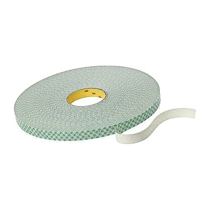 3M White Double Sided Polyurethane Foam Tape 19mm Width, 66m Length, 0.8mm Thickness, Acrylic Adhesive 3M 4032 19mm x 66m