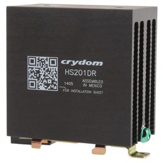 Crydom DIN Rail Relay Heatsink 2.0°C/W Thermal Resistance Aluminium Mount HS201DR