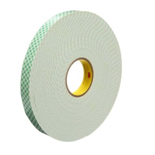 3M White Polyurethane Foam Tape 25mm x 33m, 1.6 mm Thick 3M 4026 25mm x 33m