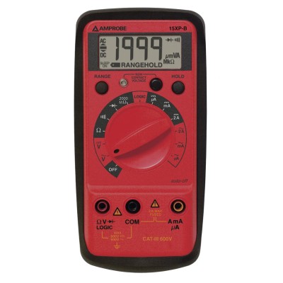Amprobe Handheld Digital Multimeter 2 A AC/DC, 750 V AC 15XP-B
