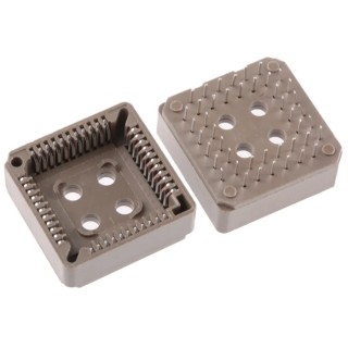 Preci-Dip 1.27 mm Pitch 44 Way DIP Through Hole PLCC IC Socket 540-88-044-24-008