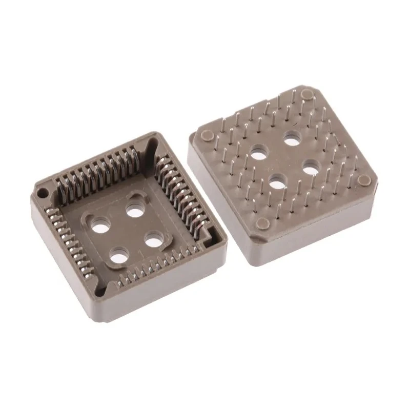 Preci-Dip 1.27 mm Pitch 44 Way DIP Through Hole PLCC IC Socket 540-88-044-24-008