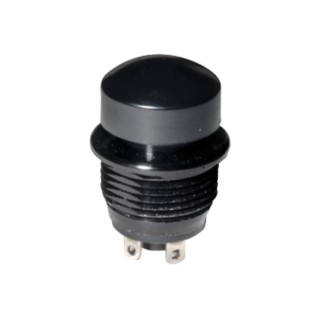 C & K NP Series Push Button Switch Momentary Panel Mount SPDT Black Actuator 12.3 mm Cutout IP68 NP8E2D203QE