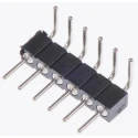 Preci-Dip 830 Series Right Angle Through Hole Pin Header, 6 Contacts, 2 mm Pitch, 1 Row, Unshrouded 830-80-006-20-001101
