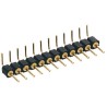 Preci-Dip 800 Series Right Angle Through Hole Pin Header, 5 Contacts, 2.54 mm Pitch, 1 Row, Unshrouded 800-80-005-20-001101