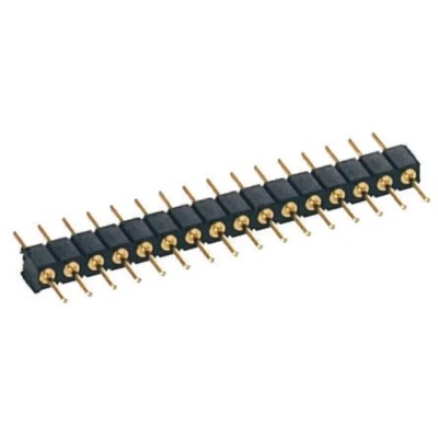 Preci-Dip 830 Series Straight Through Hole Pin Header, 4 Contact, 2 mm Pitch, 1 Row, Unshrouded 830-80-004-10-001101