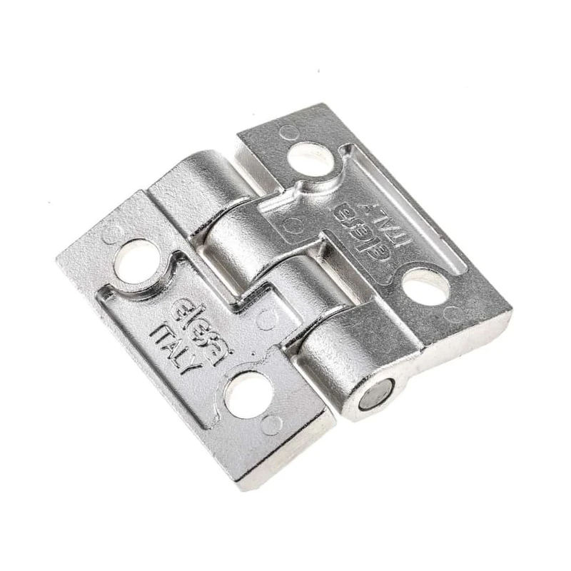 Elesa Electro Polished Stainless Steel Pin Butt Hinge RH-Handed Screw Fixing 60mm x 60mm x 8mm 428701
