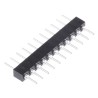 Preci-Dip 830 Series Straight Through Hole Pin Header, 11 Contacts, 2 mm Pitch, 1 Row, Unshrouded 830-80-011-10-001101