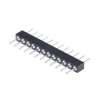 Preci-Dip 830 Series Straight Through Hole Pin Header 12 Contacts 2 mm Pitch 1 Row Unshrouded 830-80-012-10-001101