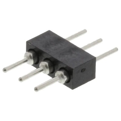 Preci-Dip 830 Series Straight Through Hole Pin Header, 3 Contacts, 2 mm Pitch, 1 Row, Unshrouded 830-80-003-10-001101