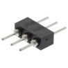 Preci-Dip 830 Series Straight Through Hole Pin Header, 3 Contacts, 2 mm Pitch, 1 Row, Unshrouded 830-80-003-10-001101