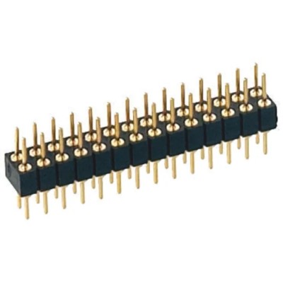 Preci-Dip 832 Series Straight Through Hole Pin Header 20 Contacts 2 mm Pitch 2 Row Unshrouded 832-80-020-10-001101