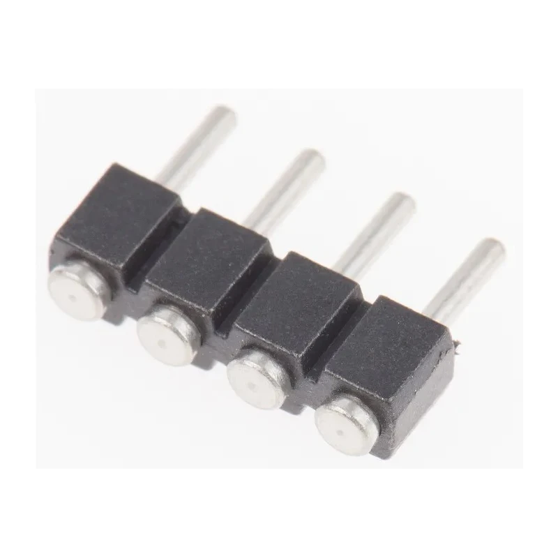 Preci-Dip 800 Series Straight Surface Pin Header 4 Contact 2.54 mm Pitch 1 Row Unshrouded 800-80-004-30-480101