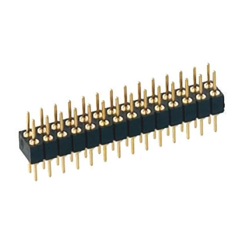 Preci-Dip 832 Series Straight Through Hole Pin Header 10 Contacts 2 mm Pitch 2 Row Unshrouded 832-80-010-10-001101