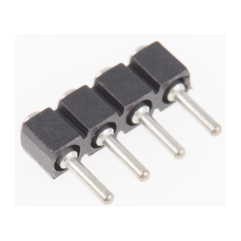 Preci-Dip 800 Series Straight Surface Pin Header 4 Contact 2.54 mm Pitch 1 Row Unshrouded 800-80-004-30-480101