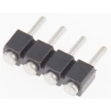 Preci-Dip 800 Series Straight Surface Pin Header 4 Contact 2.54 mm Pitch 1 Row Unshrouded 800-80-004-30-480101
