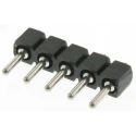 Preci-Dip 800 Series Straight Surface Pin Header, 5 Contacts, 2.54 mm Pitch, 1 Row, Unshrouded 800-80-005-30-480101