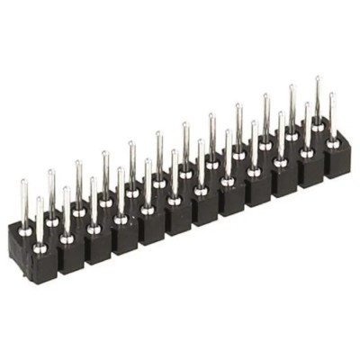 Preci-Dip 802 Series Straight Surface Pin Header 6 Contacts 2.54 mm Pitch 2 Row Unshrouded 802-80-006-30-480101