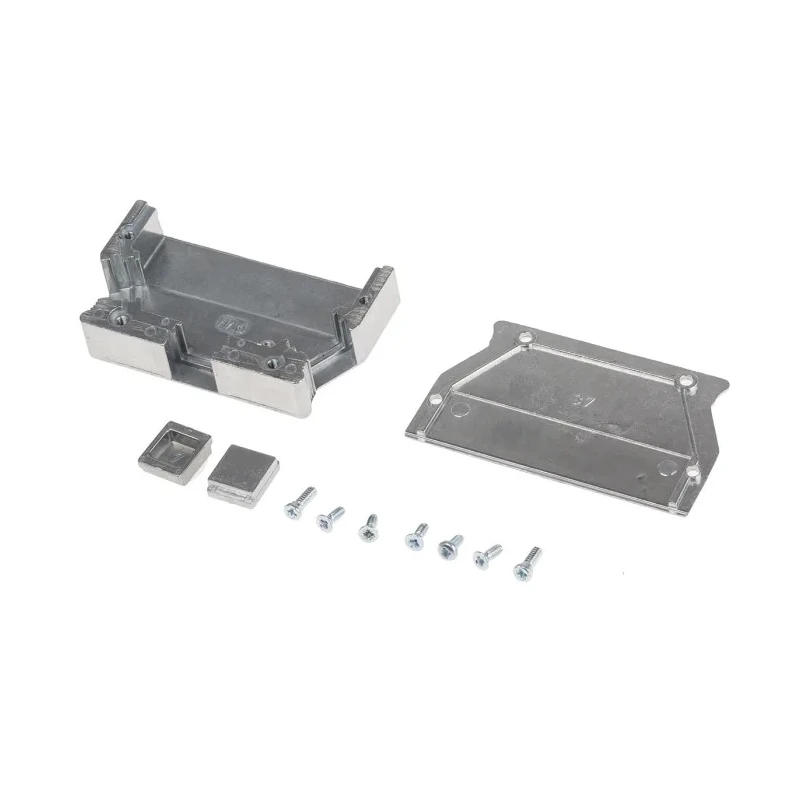 HARTING D-Sub Backshell Metal Angled Straight 37 Way Strain Relief 61030010021