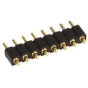 Preci-Dip 811 Series Straight Through Hole Spring Loaded Connector 6 Contacts 2.54 mm Pitch 1 Row 811-S1-006-10-014101
