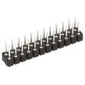 Preci-Dip 802 Series Straight Surface Pin Header, 20 Contact(s), 2.54 mm Pitch, 2 Row, Unshrouded 802-80-020-30-480101
