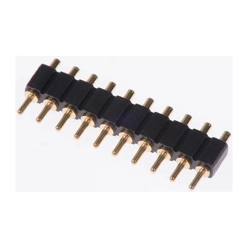 Preci-Dip 811 Series Straight Through Hole Spring Loaded Connector 10 Contacts 2.54 mm Pitch 1 Row 811-S1-010-10-015101
