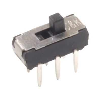 C & K Through Hole Slide Switch DPDT Latching 300mA Nylon Actuator 6V DC 9mm Length JS202011CQN