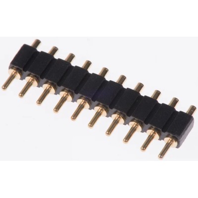Preci-Dip 811 Series Straight Through Hole Spring Loaded Connector 10 Contacts 2.54 mm Pitch 1 Row 811-S1-010-10-015101