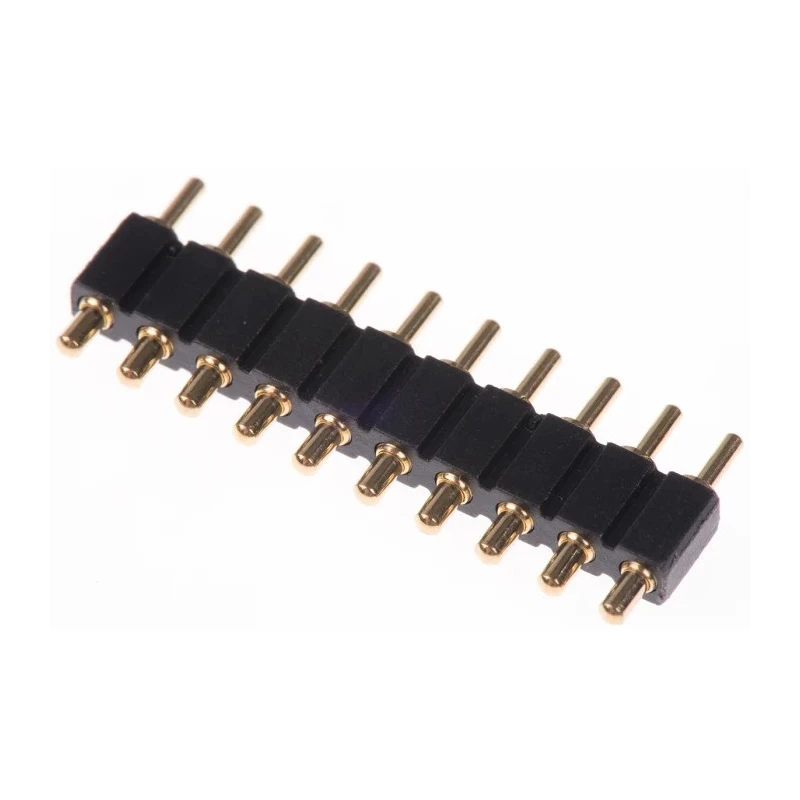 Preci-Dip 811 Series Straight Through Hole Spring Loaded Connector 10 Contacts 2.54 mm Pitch 1 Row 811-S1-010-10-015101