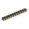 Preci-Dip 350 Series Straight Through Hole Pin Header, 10 Contacts, 2.54 mm Pitch, 1 Row, Unshrouded 350-80-110-00-006101