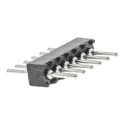 Preci-Dip 850 Series Straight Through Hole Pin Header, 6 Contacts, 1.27 mm Pitch, 1 Row, Unshrouded 850-80-006-10-001101