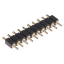 Preci-Dip 811 Series Straight Through Hole Spring Loaded Connector, 10 Contacts, 2.54 mm Pitch, 1 Row 811-S1-010-10-016101