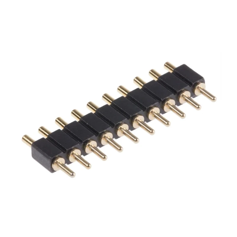 Preci-Dip 811 Series Straight Through Hole Spring Loaded Connector, 10 Contacts, 2.54 mm Pitch, 1 Row 811-S1-010-10-016101