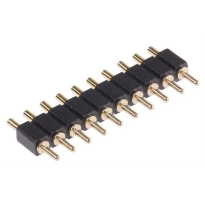 Preci-Dip 811 Series Straight Through Hole Spring Loaded Connector 10 Contacts 2.54 mm Pitch 1 Row 811-S1-010-10-016101