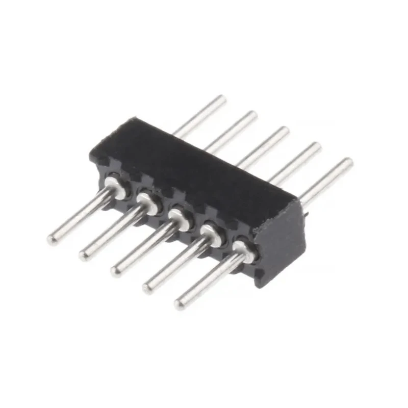 Preci-Dip 850 Series Straight Through Hole Pin Header, 5 Contacts, 1.27 mm Pitch, 1 Row, Unshrouded 850-80-005-10-001101