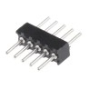 Preci-Dip 850 Series Straight Through Hole Pin Header, 5 Contacts, 1.27 mm Pitch, 1 Row, Unshrouded 850-80-005-10-001101