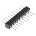 Preci-Dip 850 Series Straight Through Hole Pin Header, 10 Contacts, 1.27 mm Pitch, 1 Row, Unshrouded 850-80-010-10-001101