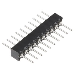 Preci-Dip 850 Series Straight Through Hole Pin Header, 10 Contacts, 1.27 mm Pitch, 1 Row, Unshrouded 850-80-010-10-001101