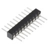 Preci-Dip 850 Series Straight Through Hole Pin Header, 10 Contacts, 1.27 mm Pitch, 1 Row, Unshrouded 850-80-010-10-001101