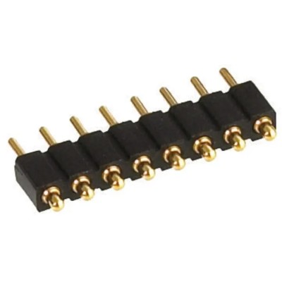 Preci-Dip 811 Series 12-Contact Straight Through Hole Spring Loaded Connector, 2.54 mm Pitch, 1 Row 811-S1-012-10-016101