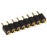 Preci-Dip 811 Series 12-Contact Straight Through Hole Spring Loaded Connector, 2.54 mm Pitch, 1 Row 811-S1-012-10-016101