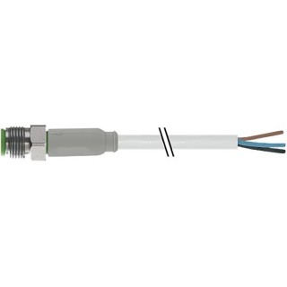 RS PRO Male 3 Way Straight to Unterminated Sensor Actuator Cable 5m, PVC Jacket, IP65, IP67 154-7713