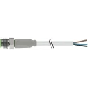 RS PRO Male 3 Way Straight to Unterminated Sensor Actuator Cable Stainless Steel Jacket 5m 60V AC 154-7714